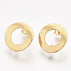 304 Stainless Steel Stud Earring Findings X-STAS-S079-50-2