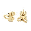 Hollow Butterfly Ion Plating(IP) 304 Stainless Steel Stud Earring Findings STAS-I206-124G-2