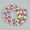 Dyed & Heated Glass Enamel Beads GLAA-T023-45F-2