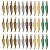 SUNNYCLUE 120Pcs 6 Colors Tibetan Style Alloy Pendants FIND-SC0003-75-1