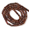 Faceted Rondelle Natural Garnet Bead Strands G-I156-08A-5