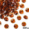 60Pcs Electroplate Glass Links Connectors EGLA-YW0005-60G-1
