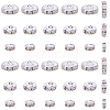 520Pcs Brass Rhinestone Spacer Beads RB-PA0001-07A-7