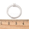 S925 Sterling Silver Adjustable Letter Rings for Women RJEW-M068-01P-N-3