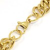 Fashionable 304 Stainless Steel Cuban Link Chain Bracelets STAS-A028-B064G-2