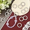 16Pcs Alloy Rhinestone Spring Gate Rings FIND-SP0004-52C-4