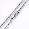 Non-Tarnish 304 Stainless Steel Rope Chain Necklaces X-NJEW-F226-03P-03-2