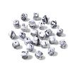 Opaque Acrylic Beads OACR-D320-01G-1
