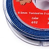 2-Ply Round Waxed Cotton Thread Cords YC-T004-01A-19-2