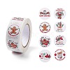 Christmas Round with Word Merry Christmas Roll Stickers DIY-G061-08C-1
