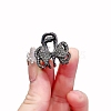 Alloy Rhinestone Claw Hair Clips PW-WG7513F-03-1