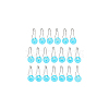 Acrylic & Iron Locking Stitch Marker FIND-BC0013-50-7