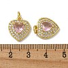 Brass Micro Pave Cubic Zirconia Charms KK-N254-133G-3