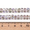 Electroplate Transparent Glass Beads Strands EGLA-N022-04A-D17-4