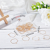 Beebeecraft 40Pcs Brass Earring Hoop Earring Findings KK-BBC0002-43-7