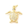 Brass Micro Pave Cubic Zirconia Pendants KK-Q040-02G-G-1