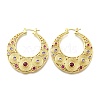 Brass Hoop Earrings EJEW-Z086-07G-4