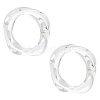 2Pcs Acrylic Bangles for Women BJEW-UN0001-77-1