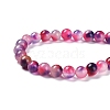 Faceted Rondelle Dyed Natural White Jade Bead Strands G-D073-01F-3