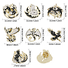 CHGCRAFT 7Pcs 7 Style Dragon & Cat & Bird & Fox Enamel Pin JEWB-CA0001-40-2