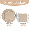 Round & Square MDF Wood Boards TOOL-WH0053-08-3