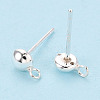 925 Sterling Silver Stud Earring Findings STER-N017-11S-3