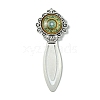 Mosaic Printed Glass Cabochons Bookmarks AJEW-JK00274-4