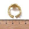 Brass Micro Pave Clear Cubic Zirconia Open Cuff Rings for Women RJEW-K289-02G-X-5