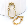 Alloy Open Back Bezel Cat Shape Pendants PW-WG58212-04-1