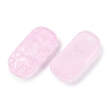 Spray Painted Transparent Glass Connector Charms X1-GLAA-H035-06J-2