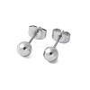 304 Stainless Steel Stud Earrings for Women EJEW-E603-06A-P-1