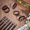 18Pcs PU Leather Snap Bracelets for Women Men BJEW-CY0001-13C-4