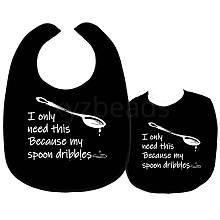 Washable Polyester Canvas Adult Bibs for Eating AJEW-WH0328-005