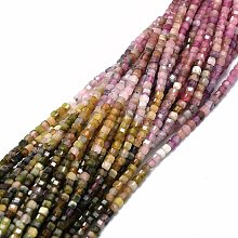 Natural Colorful Tourmaline Beads Strands G-E576-73