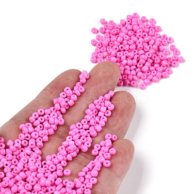6/0 Baking Paint Glass Seed Beads X-SEED-S003-K2-1