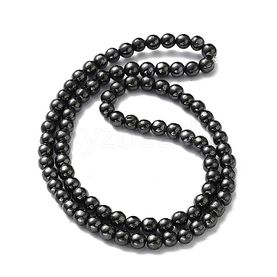 Non-Magnetic Synthetic Hematite Beads Strands G-H1624-4mm-AB-1