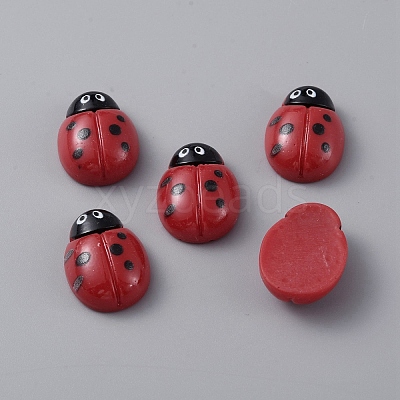 Opaque Resin Cabochons CRES-WH0010-048B-1