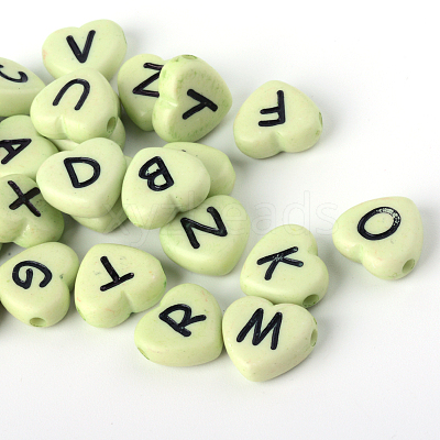 Horizontal Hole Opaque Acrylic Beads SACR-Q126-04-1
