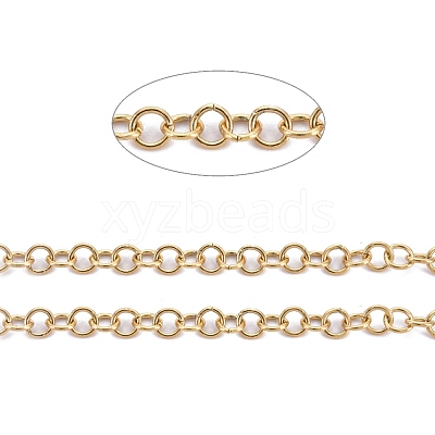 PVD Vacuum Plating 304 Stainless Steel Rolo Chains CHS-F011-08B-G-1