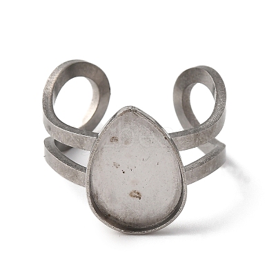 304 Stainless Steel Open Cuff Findings STAS-R123-02G-P-1