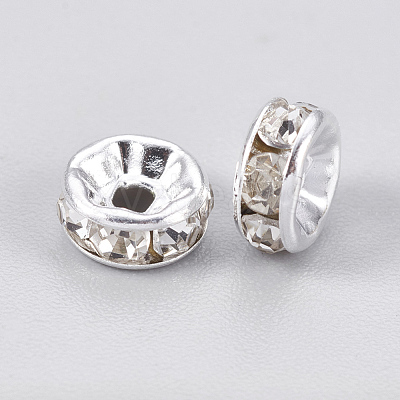 Brass Grade A Crystal Rhinestone Beads RB-A003-6MM-S-1