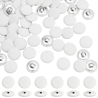 100Pcs Cloth Shank Buttons BUTT-NB0001-72A-01-1