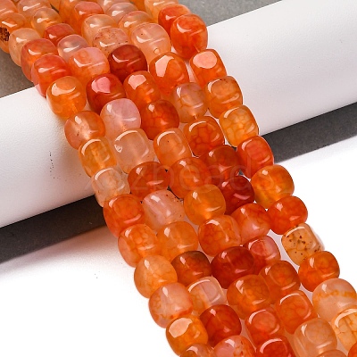 Natural Dragon Veins Agate Beads Strands G-G177-E08-01-1