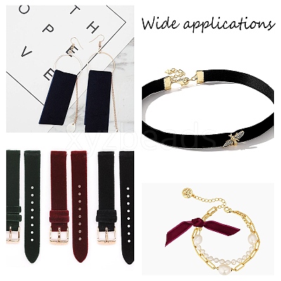 Velvet Ribbon SRIB-WH0006-18F-1