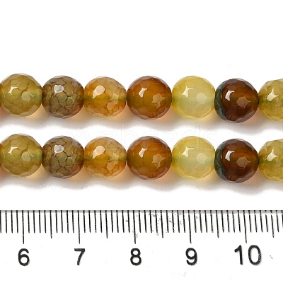 Dyed & Heated Natural Dragon Veins Agate Beads Strands G-P539-A01-26-1