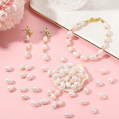 100Pcs Natural Cultured Freshwater Pearl Beads PEAR-LT0001-11-1