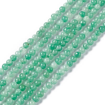 Natural White Jade Beads Strands G-C247-02A-1