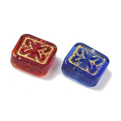 Baking Paint Mixed Styles Glass Beads GL-CBA8D6A-05-1
