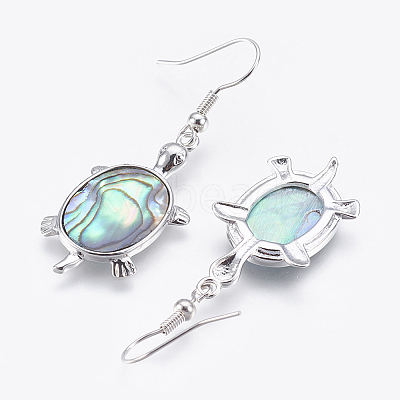 Abalone Shell/Paua ShellJewelry Sets SJEW-P089-02-1