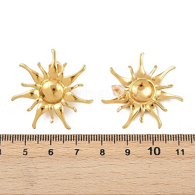304 Stainless Steel Stud Earrings EJEW-H164-01A-G-1